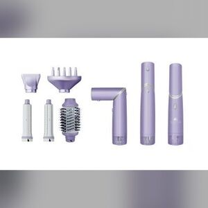 Versatile Purple and Silver Hair Styling Tools Set
